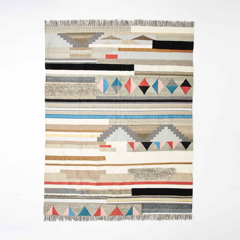 RARE West Elm Boho Textured Wool Rug